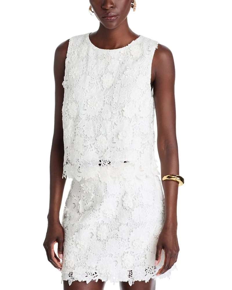 Lace Sleeveless Top - Exclusive