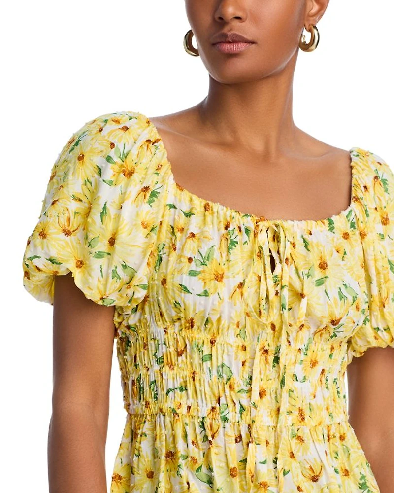 Cinched Puff Sleeve Top - Exclusive