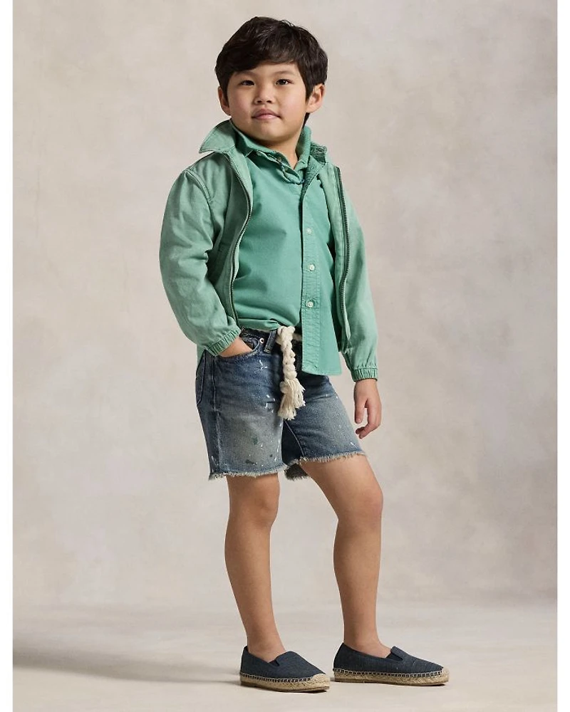 Boys' Cotton Oxford Short Sleeve Shirt - Little Kid