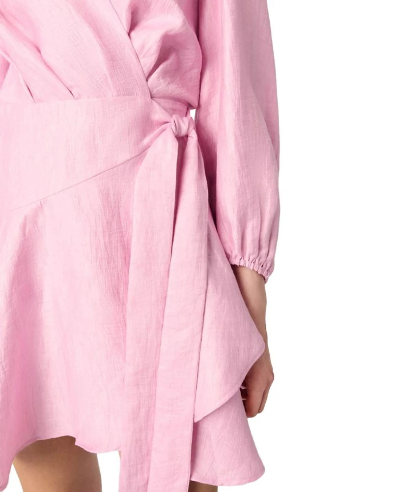 Linen Wrap Dress