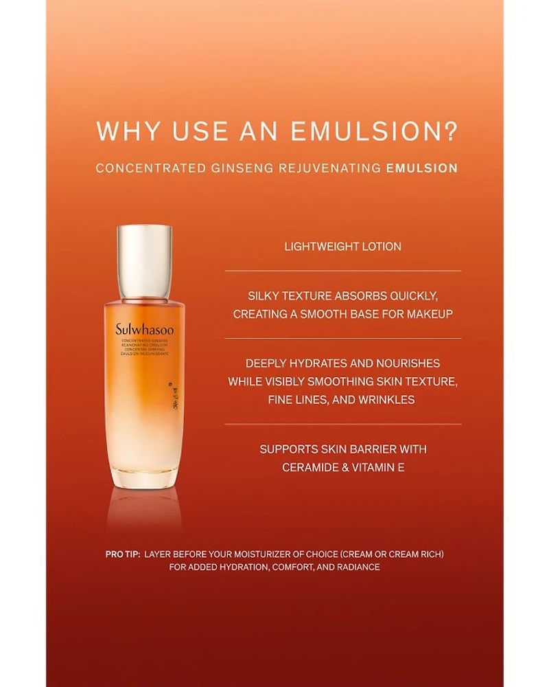 Concentrated Ginseng Rejuvenating Emulsion 4.2 oz.