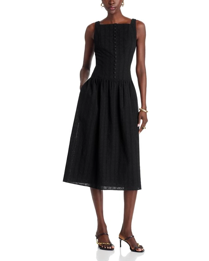 Eve Eyelet Midi Dress