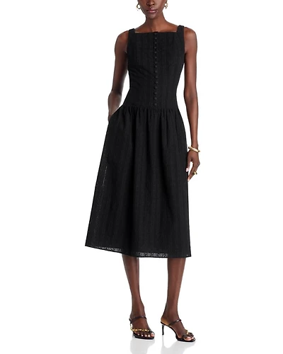 Eve Eyelet Midi Dress