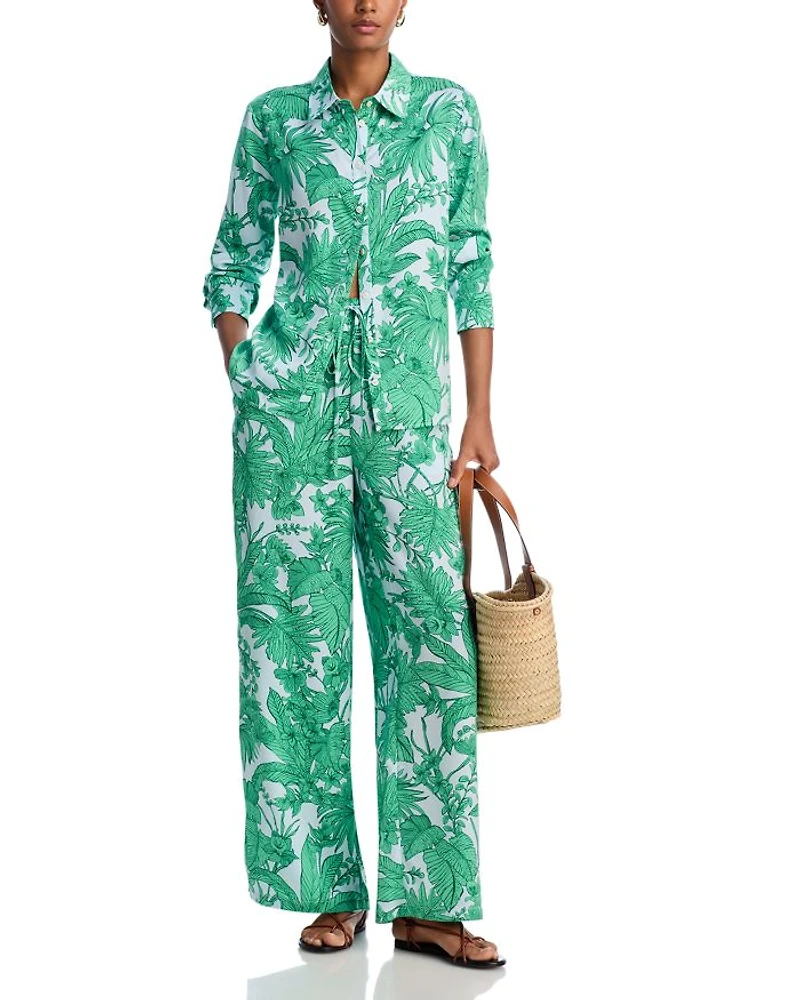 Palm Satin Shirt - Exclusive