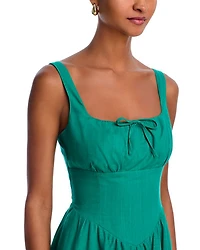 Tie Front Midi Dress - Exclusive