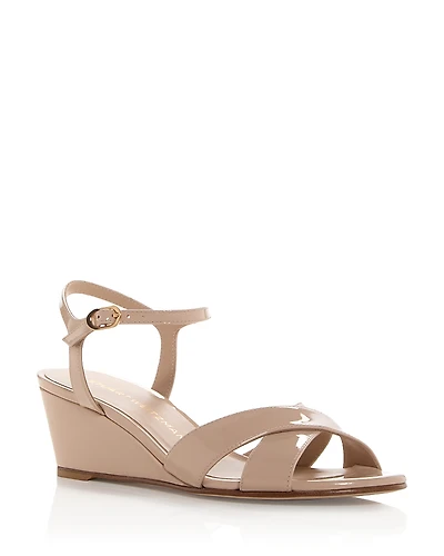 Stuart Weitzman Women's Dayna Demi Wedge Sandals