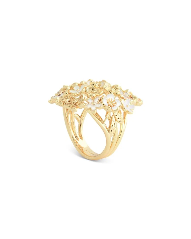 Bloom Gathered Cocktail Ring 18K Gold Plated - Exclusive