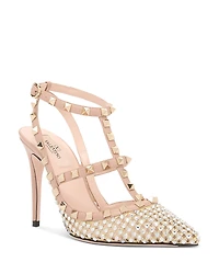 Valentino Garavani Women's Rockstud Mesh Pumps