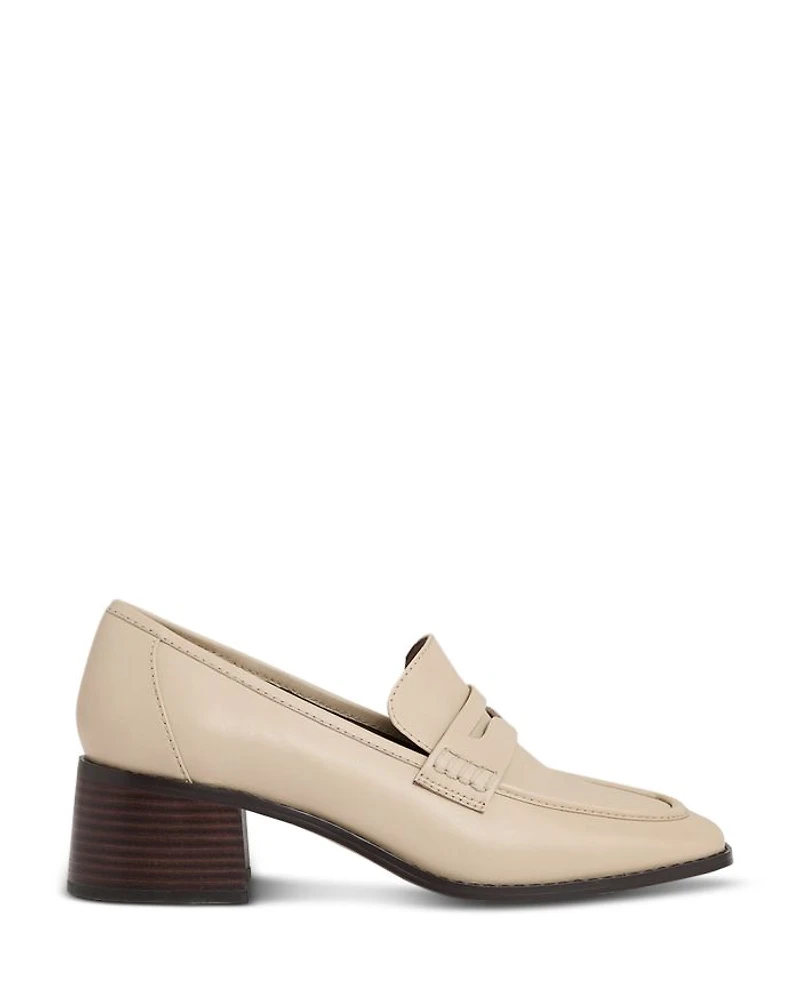 Women's Heidi Almond Toe Block Heel Loafers