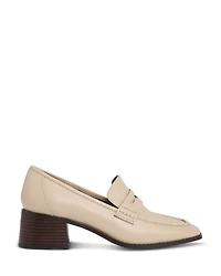 Women's Heidi Almond Toe Block Heel Loafers