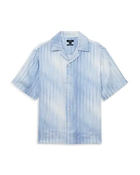 Mendosa Stripe Print Cuban Shirt