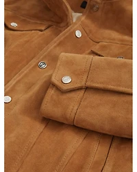 Eden Suede Press Stud Jacket