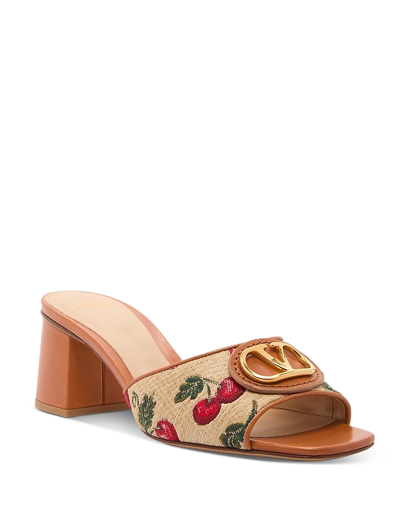 Valentino Garavani Women's VLogo Signature Cherryfic Slide Sandals
