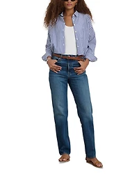 Jo Cropped Striped Shirt