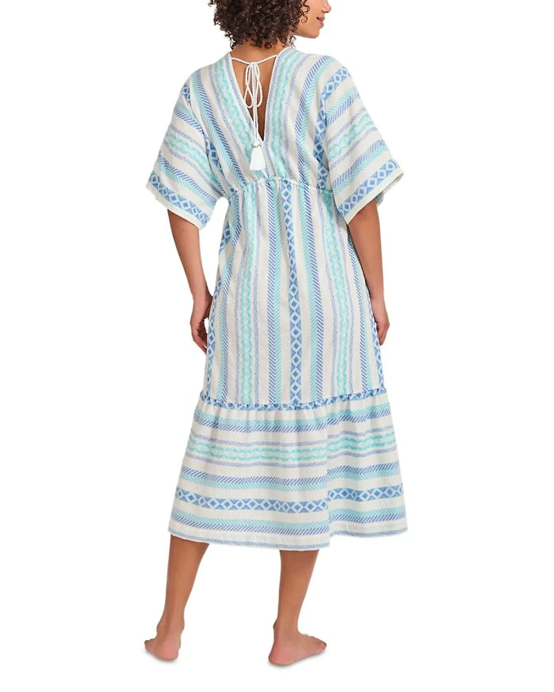 Geo Midi Dress Swim Cover-Up