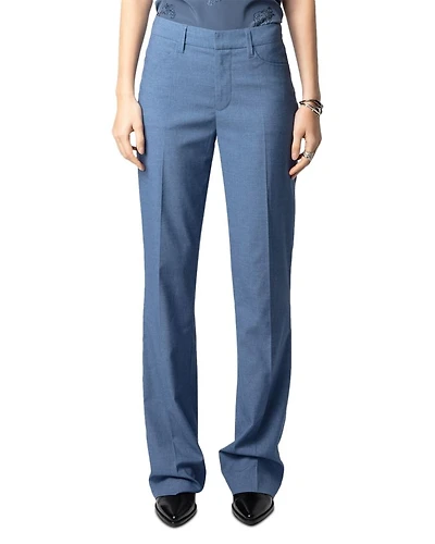 Pistol Flared Hem Pants
