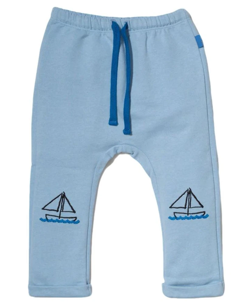 Boys' Recycled Cotton Sailboat Joggers - Baby
