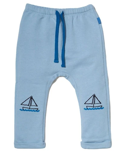 Boys' Recycled Cotton Sailboat Joggers - Baby