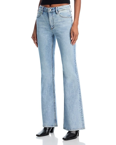 rag & bone Flexi Dahlia Mid Rise Full Length Flare Jeans