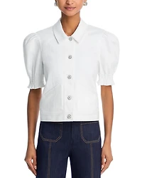 Roselyn Puff Sleeve Denim Jacket