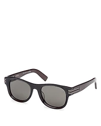 Zegna Round Sunglasses, 54mm