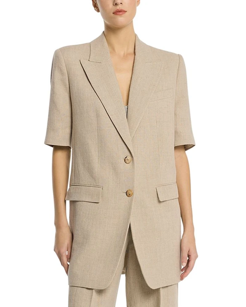 Short Sleeve Boyfriend Blazer
