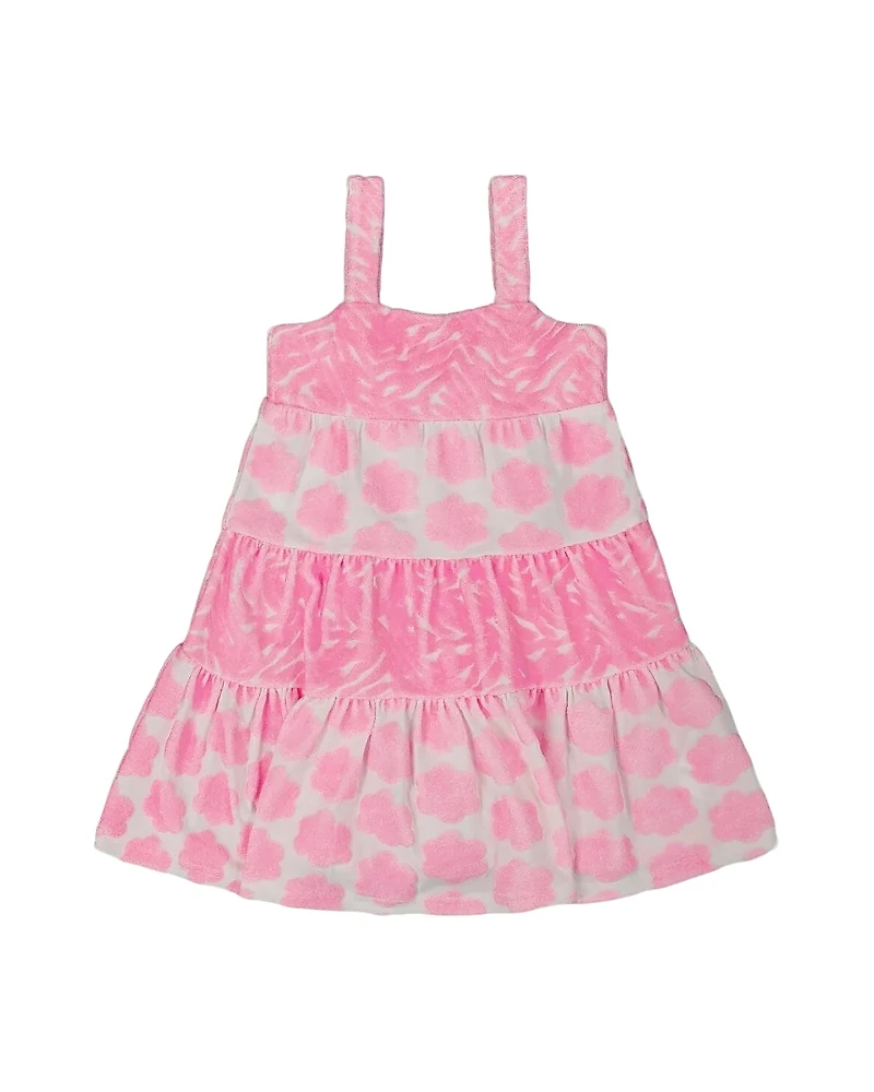 Deux par Girls' Printed Terry Beach Dress - Little Kid