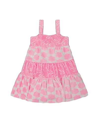 Deux par Girls' Printed Terry Beach Dress - Little Kid