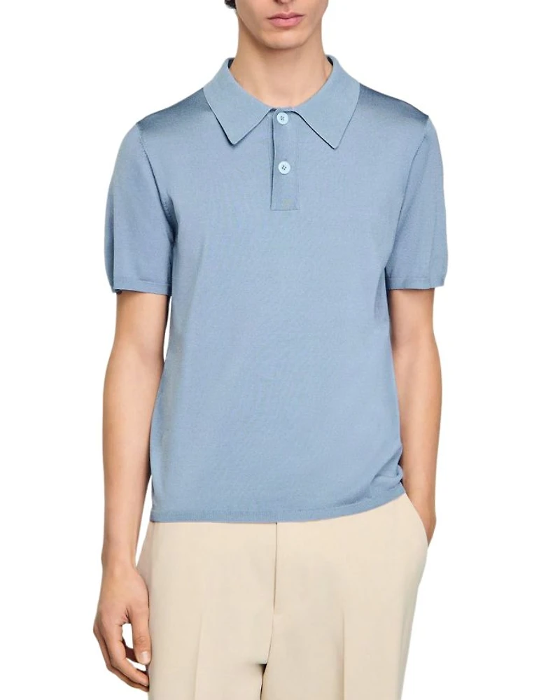 Pablo Slim Fit Knit Polo Shirt