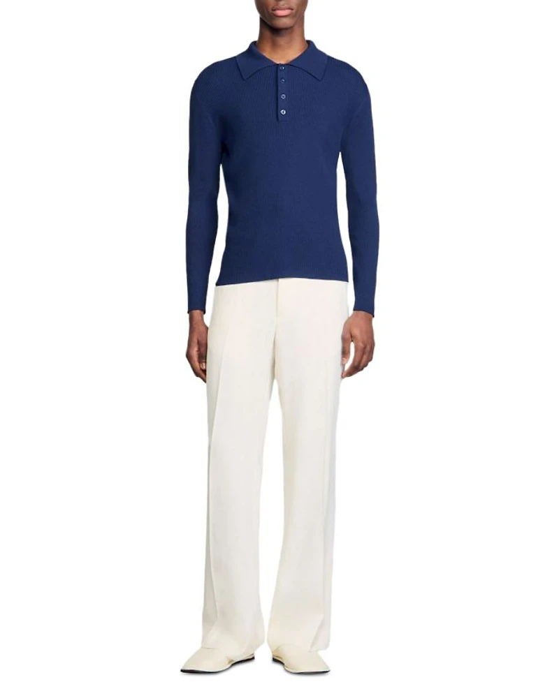 Rib Knit Polo