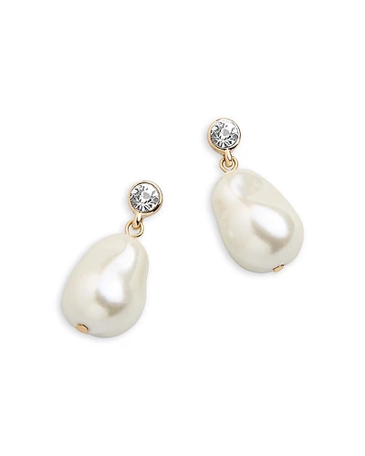 Baublebar Myra Imitation Pearl & Glass Accent Drop Earrings