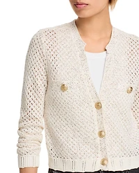 Blanca Sequinned Cropped Cardigan