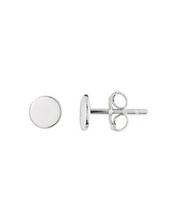 Disc Stud Earrings in Sterling Silver