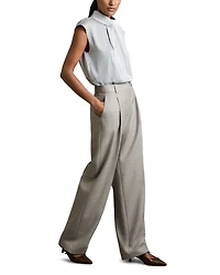 Harper Textured Wide Leg Trousers