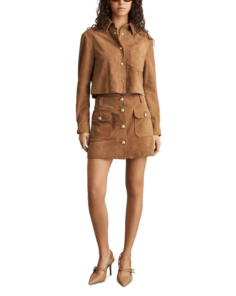 Connie Suede Mini Skirt