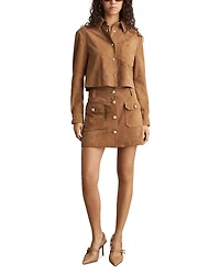 Connie Suede Mini Skirt