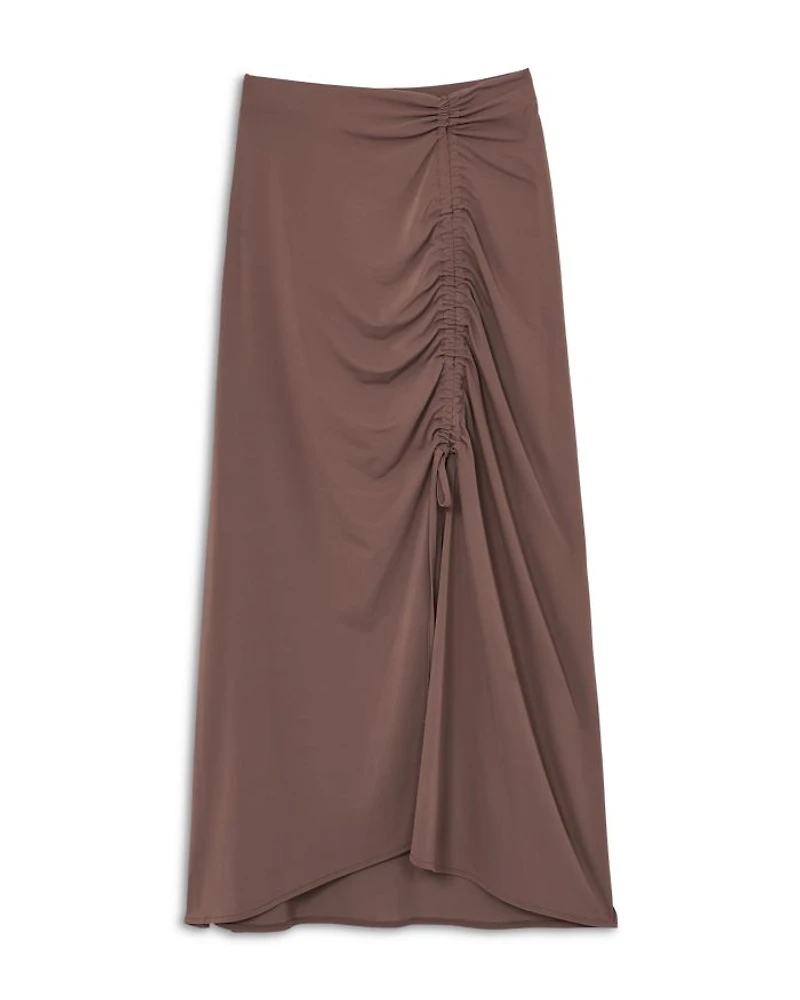 Aurelie Ruched Midi Skirt