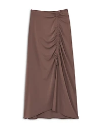 Aurelie Ruched Midi Skirt