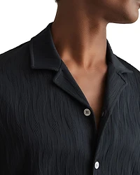 Alvar Wave Jacquard Cuban Shirt