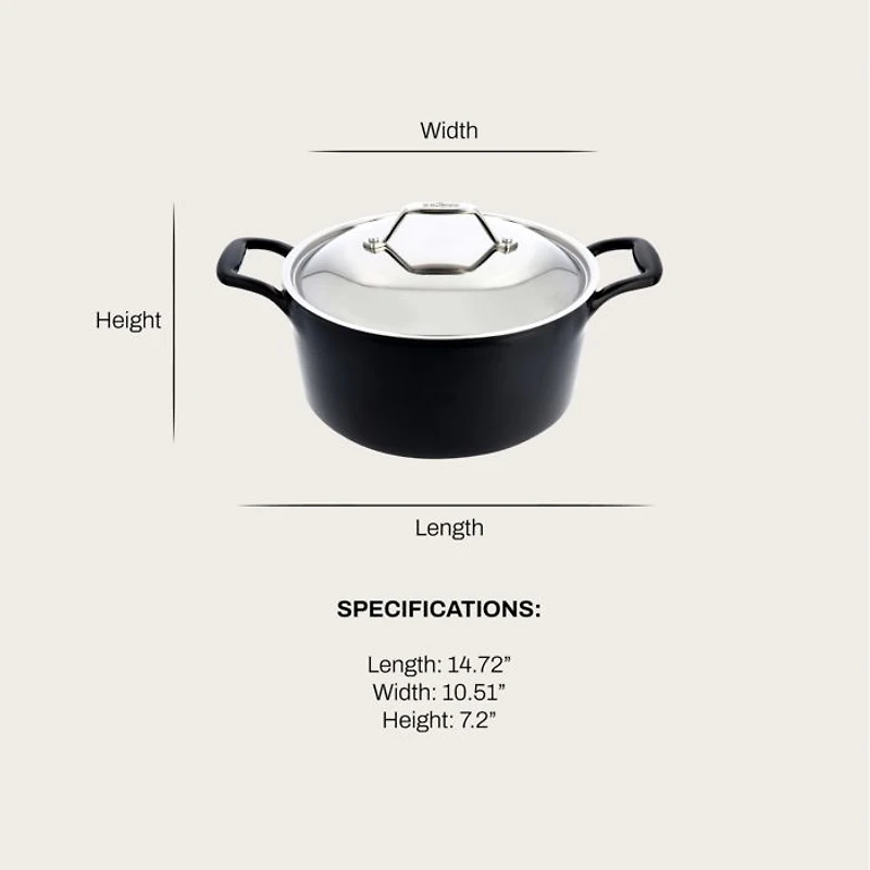 Enameled Cast Iron 6-Qt. Dutch Oven with Lid