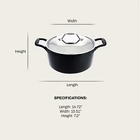 Enameled Cast Iron 6-Qt. Dutch Oven with Lid