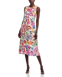 Linen Chevron Tank Dress