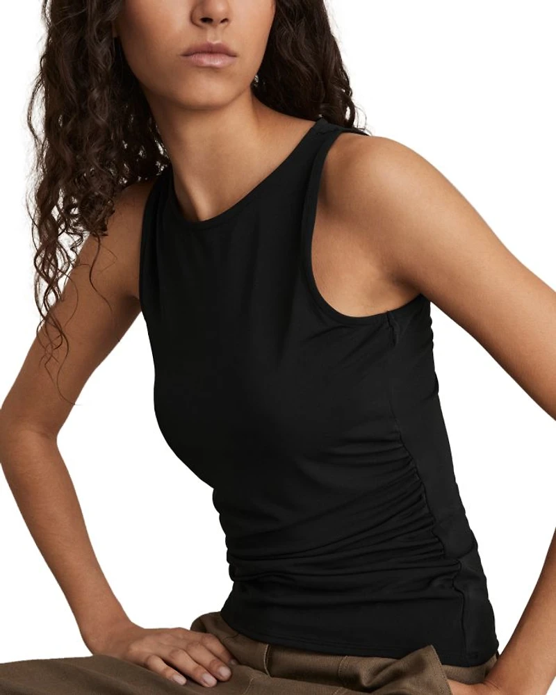 Ruched Side Jersey Tank Top