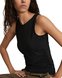 Ruched Side Jersey Tank Top