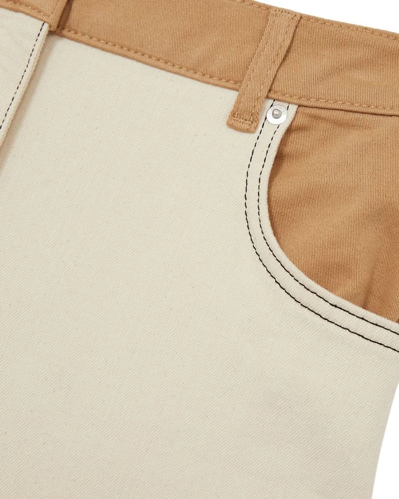 Maddie Twisted Seam Jeans Ecru