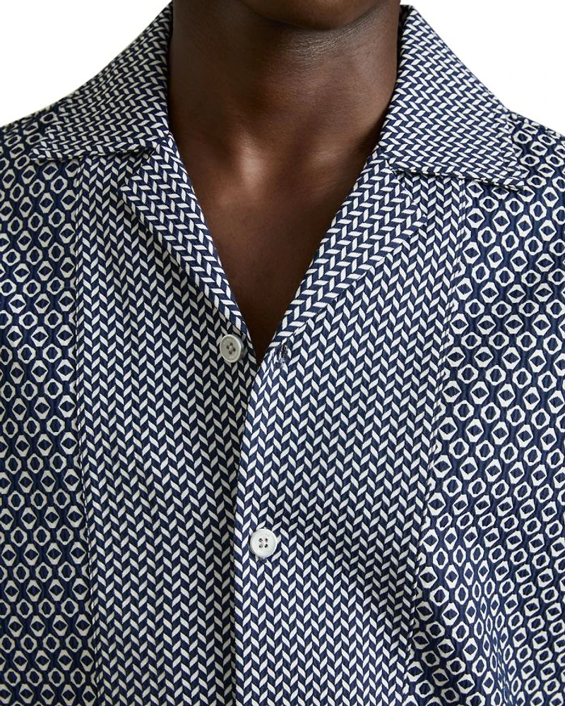 Geo Jacquard Camp Shirt