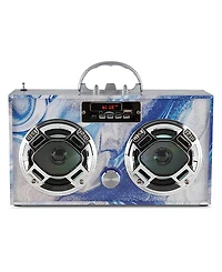 Trend Tech Brands Blue Swirl BoomBox with Fm Radio - Age 6+ Years