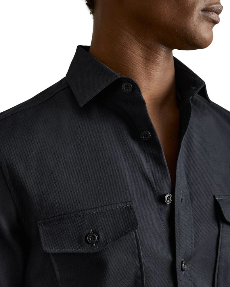 Twin Pocket Textured Shirt