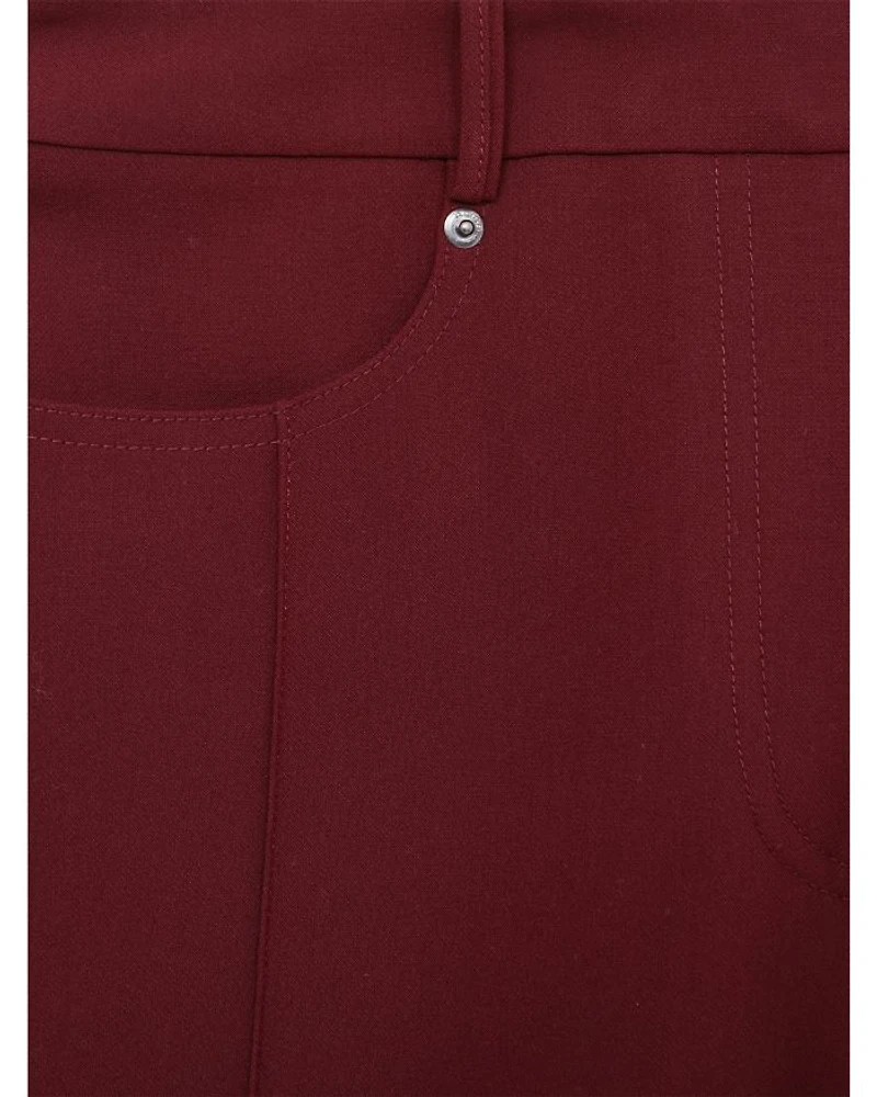 Petites Heather Wide Leg Palazzo Pants