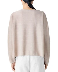 Linen Cotton V Neck Sweater